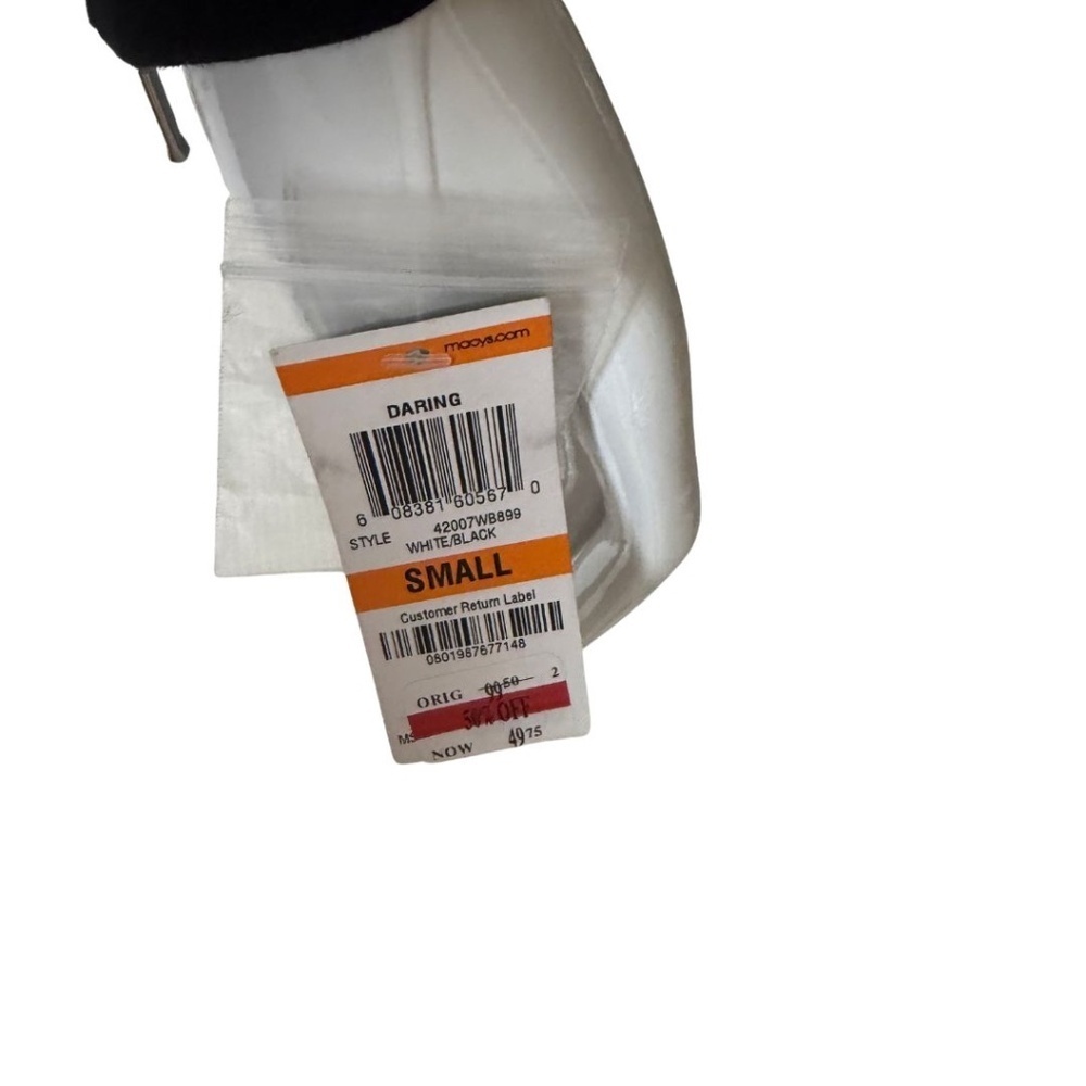 INC International Concepts Black & White Cotton Moto Jacket Size Small NWT - Picture 6 of 9